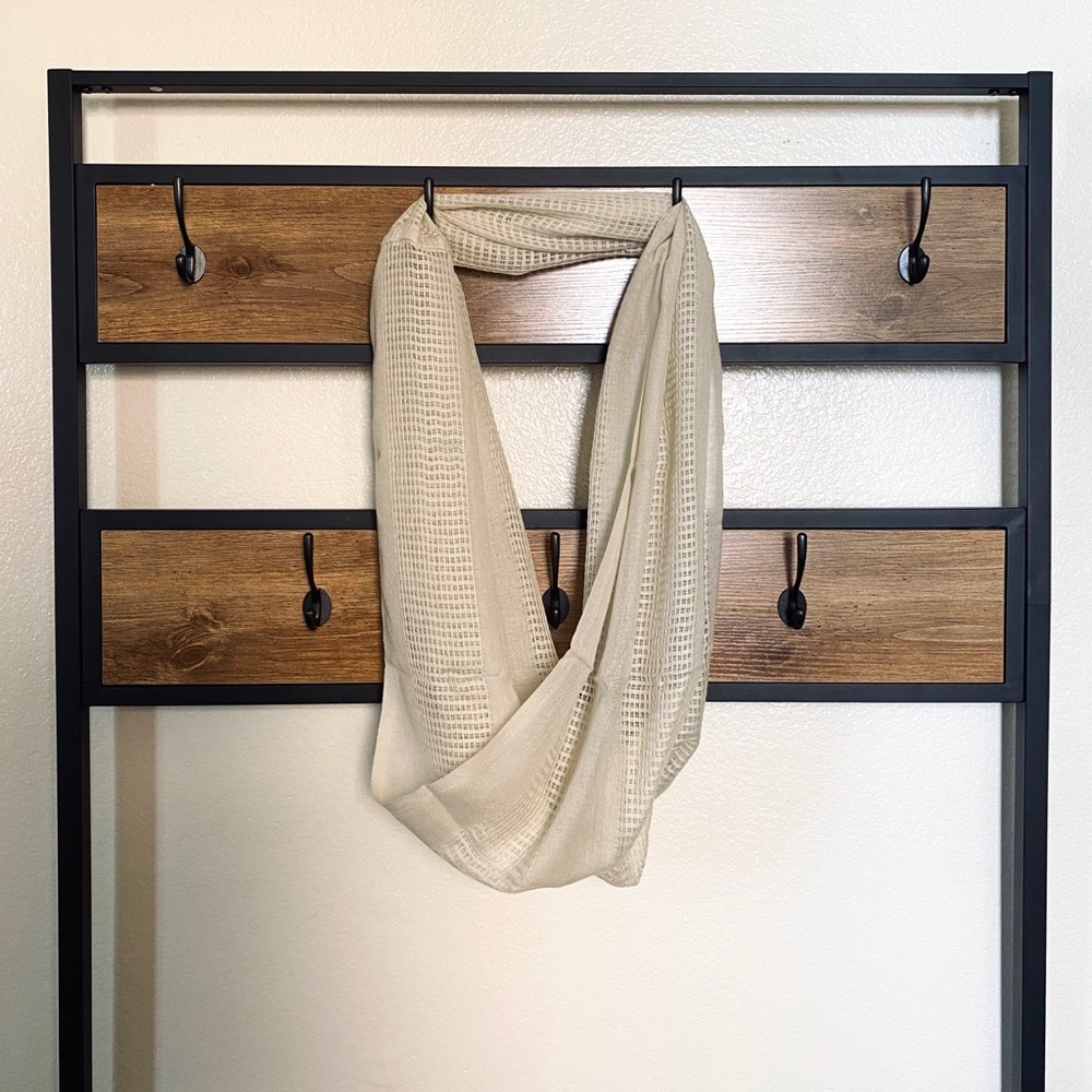 Cream Circle Scarf